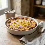 Clafoutis Louise à l'ananas fondant et vanille