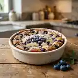 Clafoutis moelleux aux myrtilles fraîches