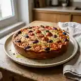 Clafoutis renversé aux tomates et olives noires : recette savoureuse et facile
