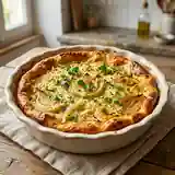 Clafoutis salé au fenouil fondant et herbes fraîches