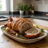 Cochon de lait farci rôti à la perfection : recette traditionnelle savoureuse