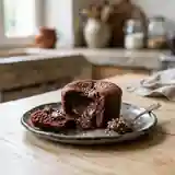 Cœur fondant chocolat et éclats de coco