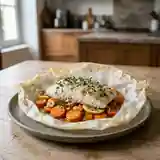 Colin en papillote au thym et citron