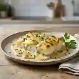 Colin Onctueux à la Béchamel aux Herbes