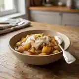 Compote chaude d'hiver aux pommes et épices douces