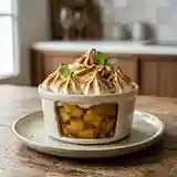 Compote d'ananas meringuée gourmande et facile