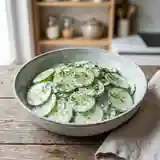 Concombre à la crème à la polonaise : recette fraîche et onctueuse
