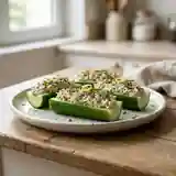 Concombre farci au thon frais et crémeux : recette facile et rapide