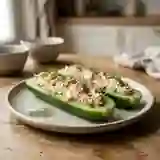 Concombres au saumon et aneth