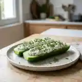 Concombres farcis au fromage frais et herbes fraîches : recette simple et gourmande