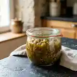 Relish de tomates vertes acidulé et piquant