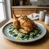 Coquelet rôti à la florentine : recette savoureuse et facile