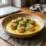 Coquilles Saint-Jacques au curry crémeux : recette raffinée et savoureuse