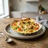 Coquilles Saint-Jacques gratinées à la fondue de carottes et poireaux
