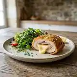 Cordon bleu au cœur coulant raclette