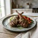 Côtelettes d'agneau marinées aux herbes fraîches et épices