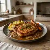 Côtelettes de porc savoureuses à la bière