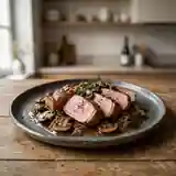 Côtes de marcassin forestières à la crème