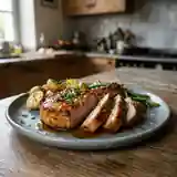 Côtes de porc caramélisées au miel et épices