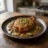 Côtes de porc sauce charcutière