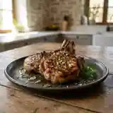 Côtes de porc grillées à l'origan parfumé