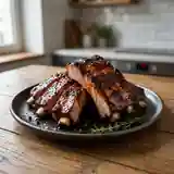 Côtes levées grillées savoureuses à la sauce barbecue maison
