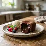 Coulants au chocolat fondants et rapides pour une personne