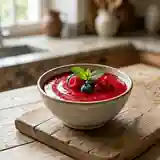Coulis de fruits rouges acidulé à la menthe