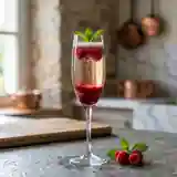 Coupe champenoise à la framboise : apéritif frais et élégant
