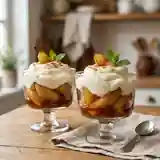 Coupes de poires fondantes au caramel vanillé