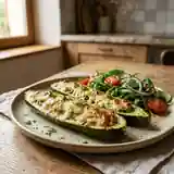 Courgettes farcies au chèvre frais : recette gourmande et facile