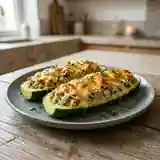 Courgettes Farcies au Thon et à la Crème : Recette Facile et Savoureuse