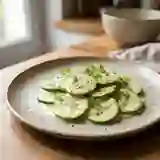 Courgettes et mousseline citronnée