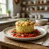 Courgettes soufflées légères au coulis de tomates maison