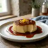 Crème aux œufs fondante à l'orange et au rhum