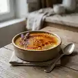 Crème brûlée onctueuse au miel de lavande : dessert gourmand et raffiné