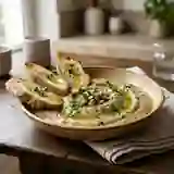 Crème d'aubergine onctueuse à l'ail