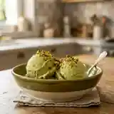 Crème glacée maison à la pistache onctueuse et gourmande