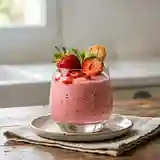 Crème mousseuse à la fraise légère et gourmande