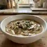 Crème Onctueuse aux Champignons et Échalotes