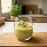 Crème onctueuse de kiwis et bananes fraîches