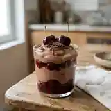 Crème onctueuse façon Forêt-Noire : dessert gourmand au chocolat et cerises