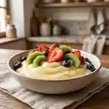 Crème pâtissière onctueuse aux fruits frais