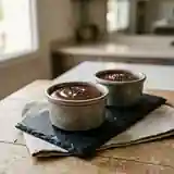 Crèmes fondantes au chocolat noir intense