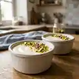 Crèmes Soyeuses à la Rose et Pistaches