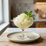 Créponné Corse : Glace Maison au Citron et Menthe Fraîche