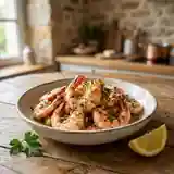 Crevettes grillées à l'ail et persillade vive