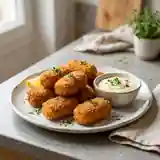 Croquettes de poisson croustillantes maison avec sauce savoureuse