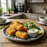 Croquettes de poisson dorées à l'estragon