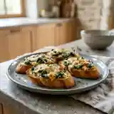 Crostinis Florentins Crème de Ricotta et Épinards